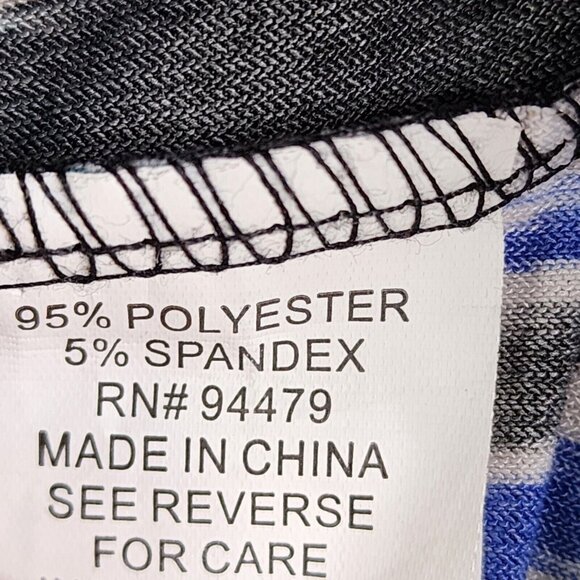 Womens Multicolor Magic Shift Dress Midi 3/4 Sleeve Round Neck Size 1X - Picture 5 of 9